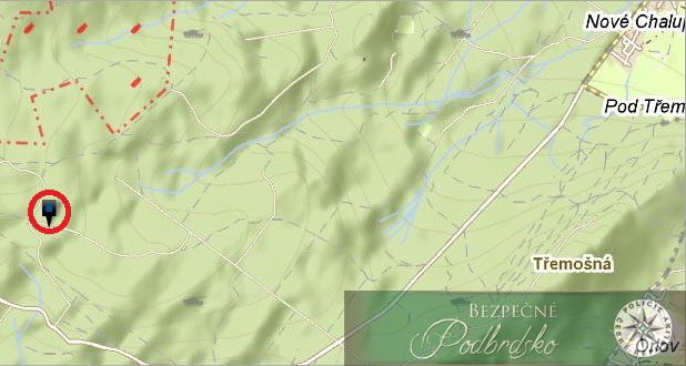 Ohniště mapa